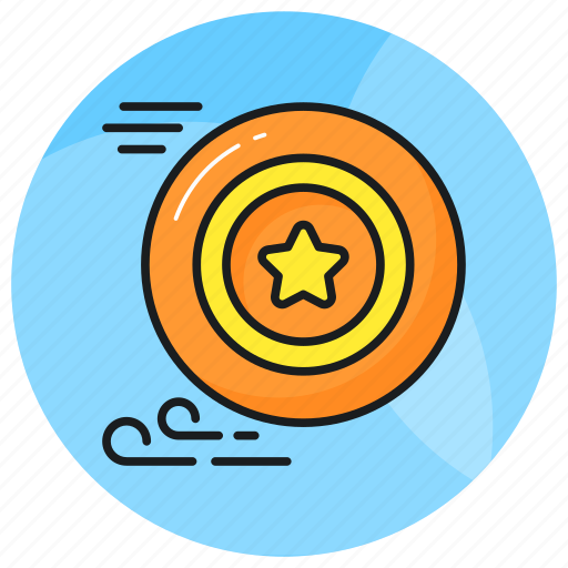 Frisbee, disk, throw, leisure, play, jump, sports icon - Download on Iconfinder