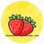 strawberry, healthy, organic, fruit, food, rosacea, fragaria 