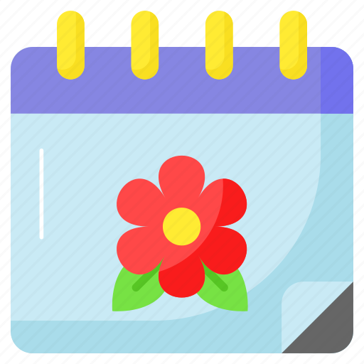 Spring, calendar, reminder, almanac, schedule, yearbook icon - Download on Iconfinder