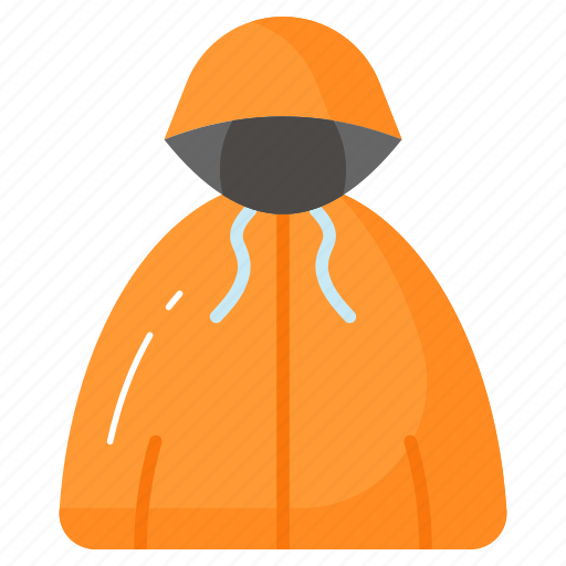 Raincoat, rain, rainy, jacket, protection, overcoat, spring icon - Download on Iconfinder