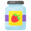 jam, jar, jelly, jam jar, strawberry, marmalade, spread 
