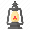 lantern, lamp, oil, vintage, burning, illumination, flame