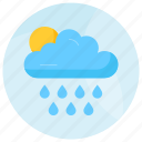 rain, rainy, weather, cloud, sun, drops, drizzle