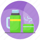thermos, bottle, utensil, cup, flask, hot, teacup