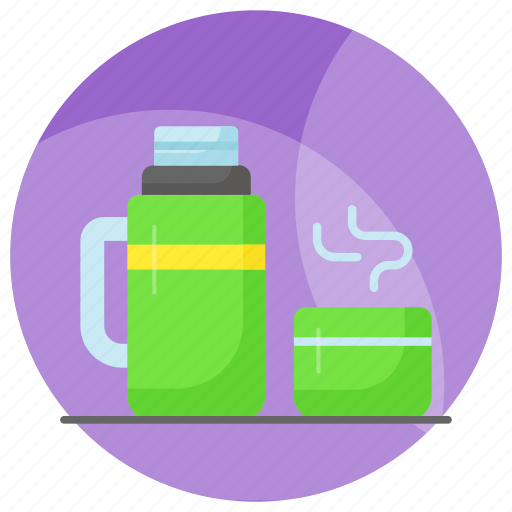 Thermos, bottle, utensil, cup, flask, hot, teacup icon - Download on Iconfinder