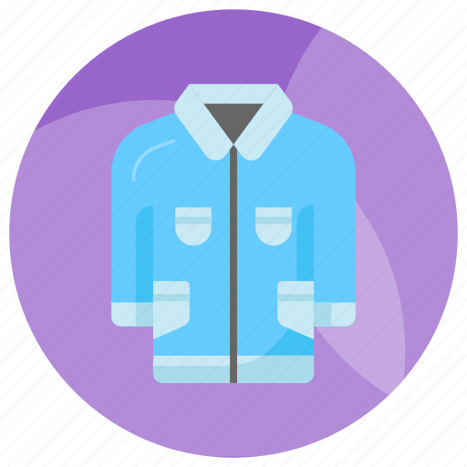 Jacket, garment, attire, overcoat, outfit, wearable, cloth icon - Download on Iconfinder