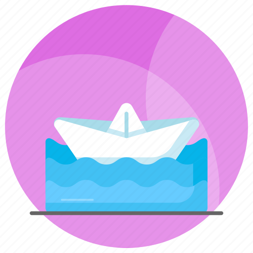 Paper, boat, origami, decorative, art, canoe icon - Download on Iconfinder