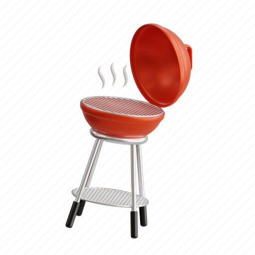 Grill, bbq, barbecue, food, party, hot, meat 3D illustration - Download on Iconfinder