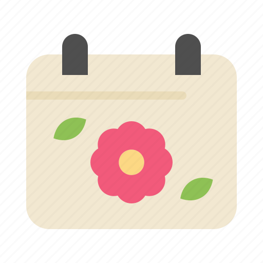 Calendar, date, flower, spring icon - Download on Iconfinder
