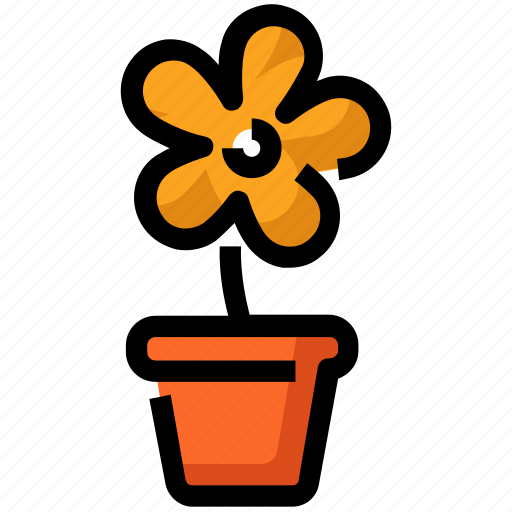 Flower, nature, plant, pot, spring icon - Download on Iconfinder