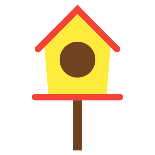 Bird, birdhouse, garden, house, pet, spring, wood icon - Free download