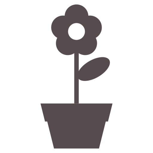 Flower, garden, leaves, nature, plant, pot, spring icon - Free download
