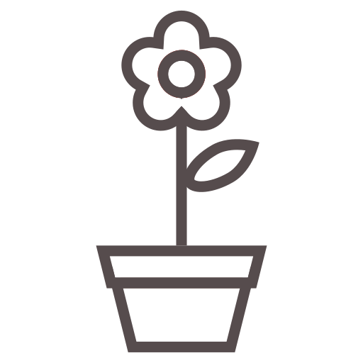 Flower, garden, leaves, nature, plant, pot, spring icon - Free download