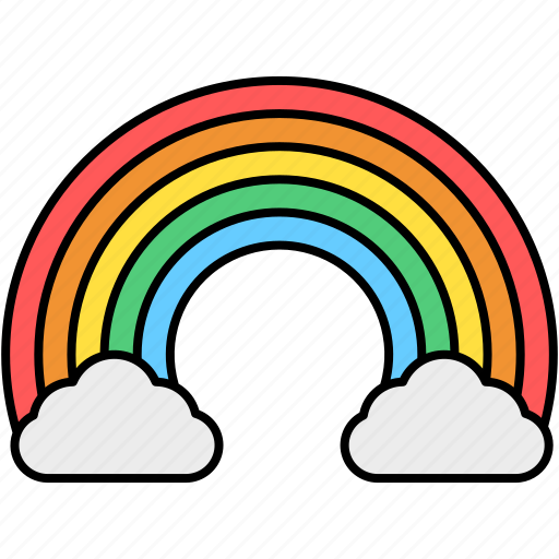 Rainbow, weather, clouds, cloud icon - Download on Iconfinder