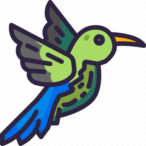 Humming, bird, wings, birds, animals, animal icon - Download on Iconfinder