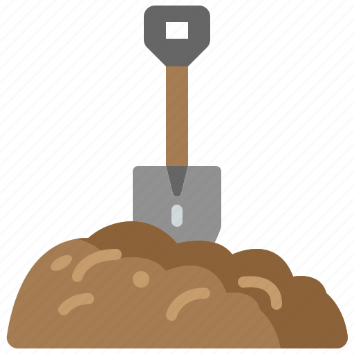 Ground, digging, dig, soil, planting, graveyard, shovel icon - Download on Iconfinder