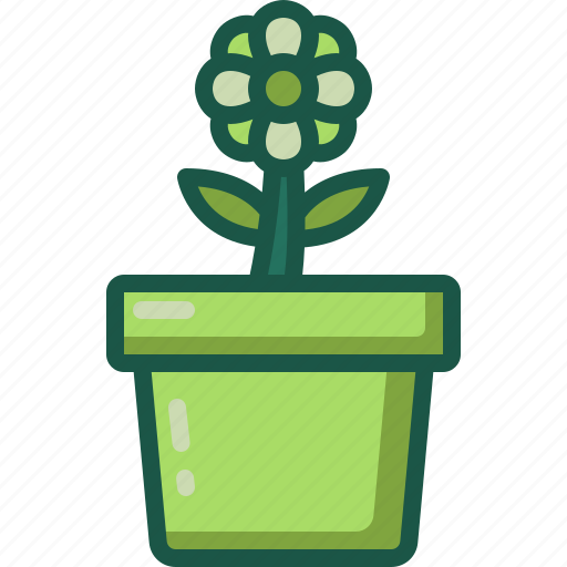 House, plants, botanical, sunflower, gardening, flower, pot icon - Download on Iconfinder