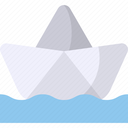 Paper boat, origami, paper craft, childhood, toy, paper folding icon - Download on Iconfinder