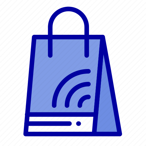 Bag, handbag, shopping, wifi icon - Download on Iconfinder