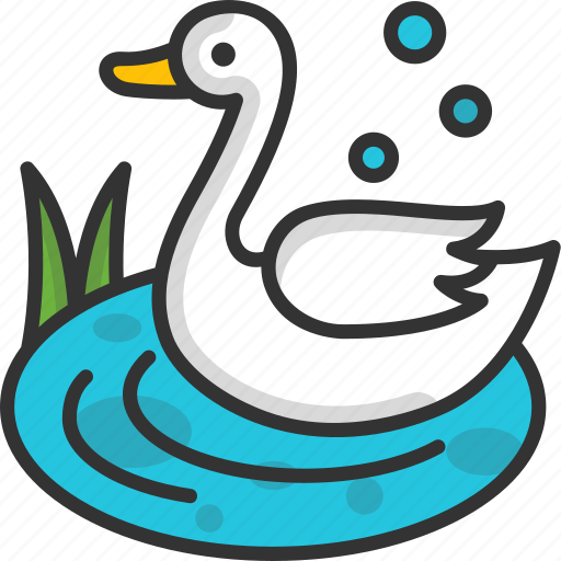 Bird, duck, lake, river, water icon - Download on Iconfinder