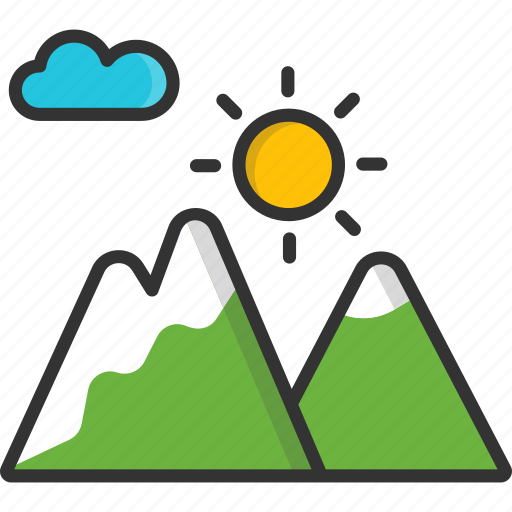 Mountain, nature, sunrise, sunset icon - Download on Iconfinder