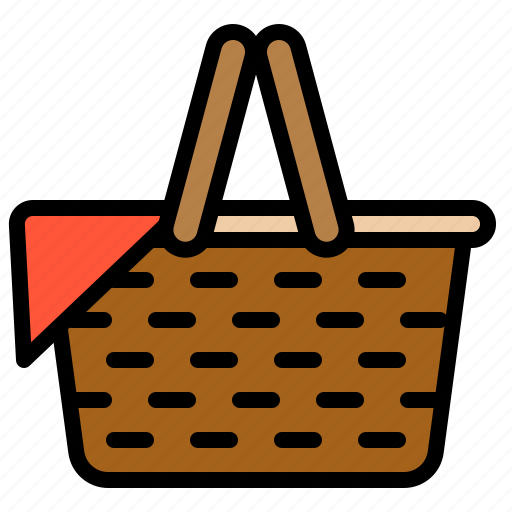 Basket, container, picnic, spring icon - Download on Iconfinder