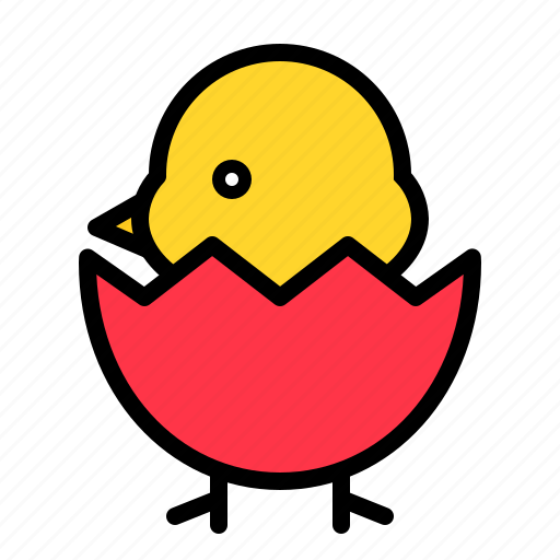 Animal, chick, shell, spring icon - Download on Iconfinder