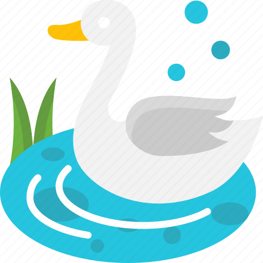 Bird, duck, lake, river, water icon - Download on Iconfinder