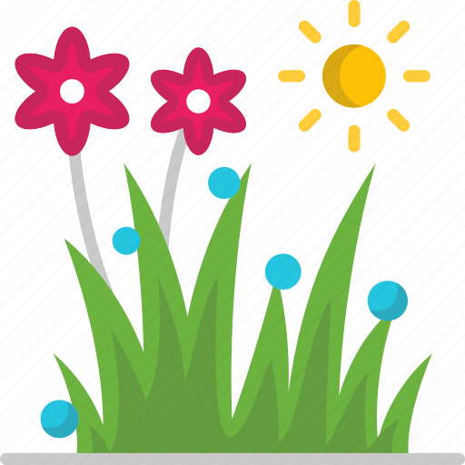 Flowers, garden, grass, spring icon - Download on Iconfinder