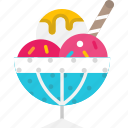 dessert, food, ice cream, summer