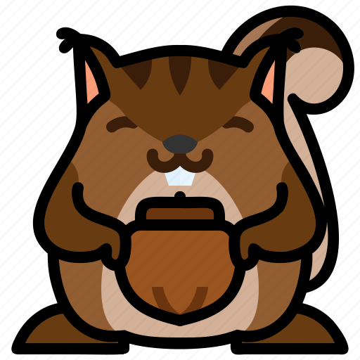 Animal, cute, mammal, nut, squirrel icon - Download on Iconfinder
