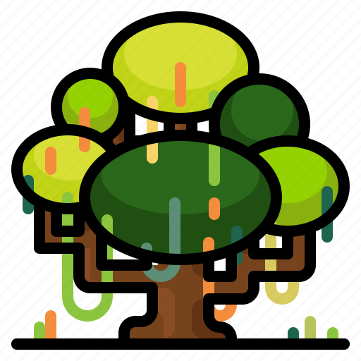 Green, landscape, nature, spring, tree icon - Download on Iconfinder