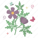leaf, buttefly, insect, spring, sticker, nature