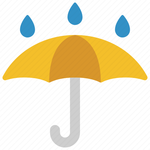 Raining, on, umbrella, spring, rain, weather icon - Download on Iconfinder