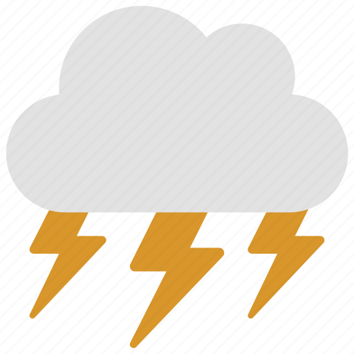 Thunder, cloud, spring, lightening, bolt, clouds icon - Download on Iconfinder