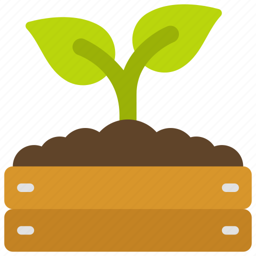 Wooden, planter, spring, planting, gardening, plants icon - Download on Iconfinder