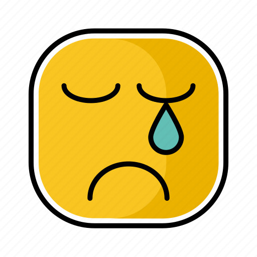 Emotion, expression, face, sad, yellow icon - Download on Iconfinder
