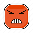 angry, emoji, emotion, expression, face