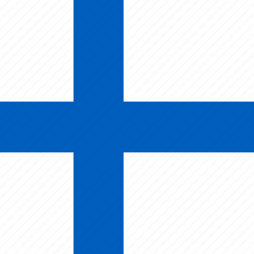 Finland, flag, country, square, rounded, language, fi icon - Download on Iconfinder
