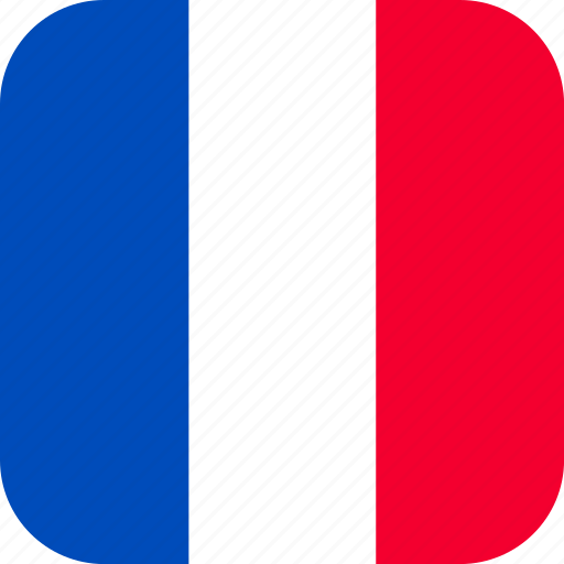 France, flag, country, square, rounded, language, french icon - Download on Iconfinder