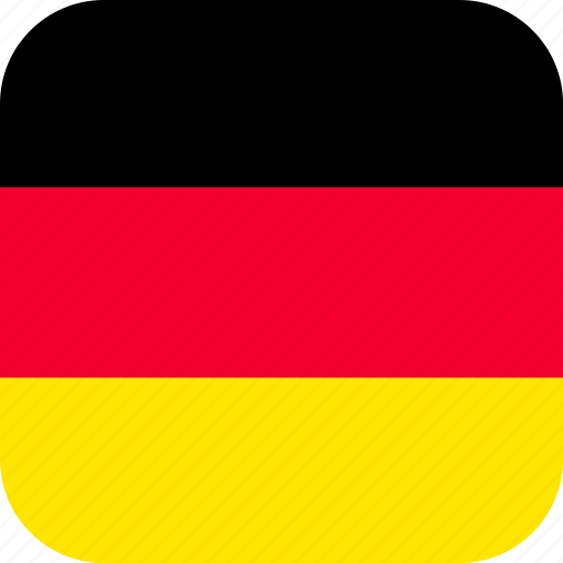 Germany, german, flag, country, square, rounded, language icon - Download on Iconfinder