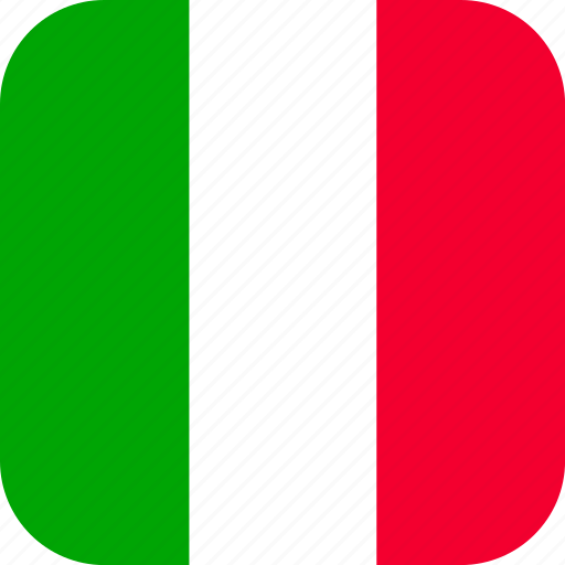 Italy, flag, country, square, rounded, language, it icon - Download on Iconfinder