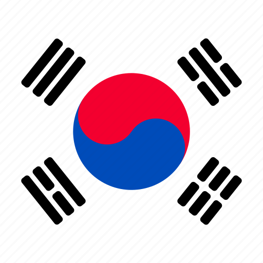 Korea, south korea, korean, flag, country, square, rounded icon - Download on Iconfinder