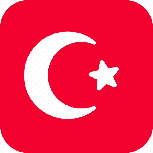 Turkey, tr, turkish, flag, country, square, rounded icon - Download on Iconfinder
