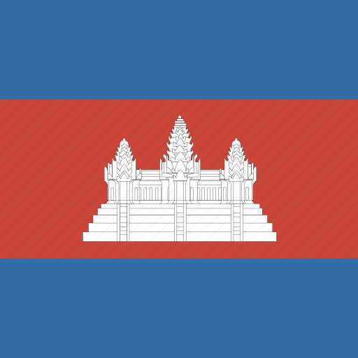 Cambodia, square icon - Download on Iconfinder on Iconfinder