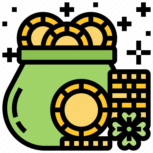 Coins, gold, lucky, pot, wealth icon - Download on Iconfinder