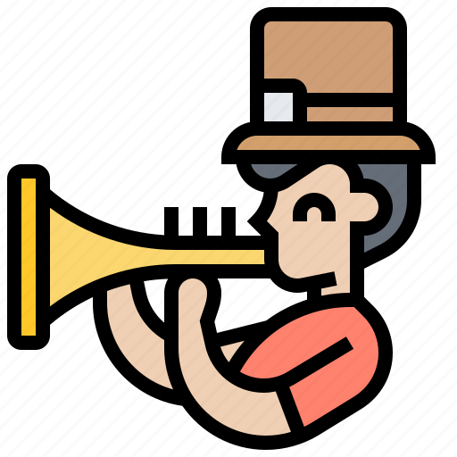 Horn, instrument, music, parade, trumpet icon - Download on Iconfinder