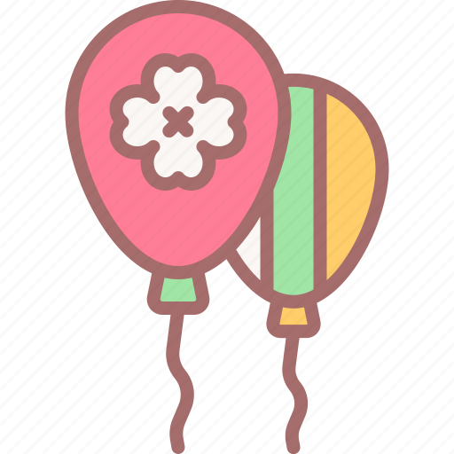 Balloon, celebration, horseshoe, clover, ireland icon - Download on Iconfinder