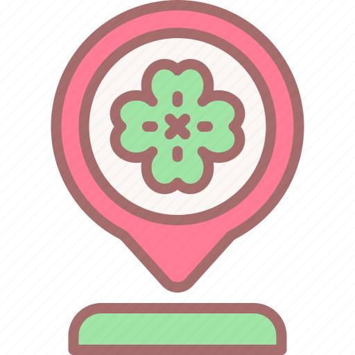 Location, map, clover, patrick, ireland icon - Download on Iconfinder