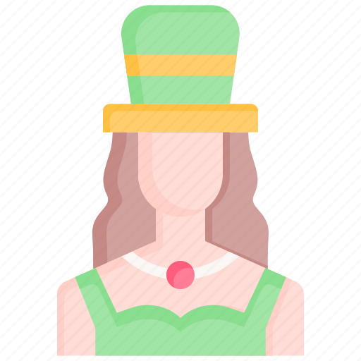 Irish, woman, person, female, leprechaun icon - Download on Iconfinder